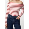 Style Women Soft Touch Soft Fabric Body-fitting Flexible Blouse Regular Knitted Slim Pattern Low Sleeve