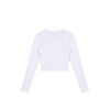 Style Women Bow Detail Short Body-Sit Blouse Crop Knitted Slim Pattern