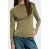 Stil Kadın Care Collection Modal Ribbed Regular Pattern Blouse Regular Knitted Slim Fit Pattern