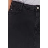 Moda Büyük Beden Regular Düz Desen Günlük Midi Boy Denim Büyük Beden Etek
