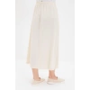 Fashion Hijab A-line Plain Pattern Casual Maxi Length Knitted Lining Skirt