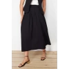 Fashion Hijab Regular Plain Pattern Daily Maxi Length Pleated Woven Skirt