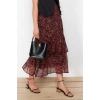 Fashion Hijab Regular Animal Pattern Daily Maxi Length Animal Patterned Lined Woven Skirt