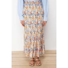 Fashion Hijab A-line Floral Pattern Casual Maxi Length Colorful Woven Skirt