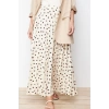 Moda Hijab Regular Polka Dot Daily Maxi Length Lined Animal Polka Dot Pleated Woven Skirt