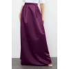 Moda Fitted Düz Desen Şık Gece Maxi Boy Dokuma Saten Balon Maxi Etek