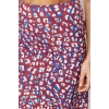 Fashion A-line Animal Pattern Casual Midi Length Flounce Viscose Fabric Animal Pattern Midi Woven Skirt