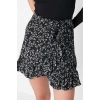 Fashion Regular Animal Pattern Casual Mini Length Printed Flounce High Waist Mini Flexible Knitted Skirt
