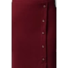Moda Regular Daily Midi Length Smart Crepe Button Detail High Waist Midi Pencil Flexible Knitted Skirt
