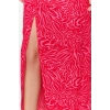 Fashion Regular Animal Pattern Daily Maxi Length Animal Patterned Slit Detail Maxi Length Woven Skirt