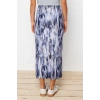 Fashion Regular Printed Pattern Daily Maxi Length Printed Regular Elastic Waist Pleated Maxi Knitted Skirt