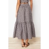 Fashion Flared Ethnic Pattern Casual Maxi Length Patterned Flared Maxi Length Woven Skirt