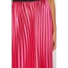 Fashion Regular Plain Pattern Chic Night Midi Length Pleated Satin Fabric Maxi Length Woven Skirt