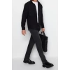 Fashion Mens Shirt Collar Plain Pattern Casual Regular Fit Parachute Pocket Detail Cashmere Winter Shirt