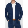 Fashion Mens Shirt Collar Plain Pattern Casual Metal Button New Shirt