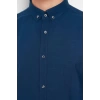 Fashion Mens Button-down Collar Plain Pattern Casual Epaulette Long Sleeve 100% Cotton Shirt