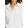 Fashion Womens Shirt Collar Casual Buttoned Cotton Wide Cuff Regular Regular Pattern Woven Shirt