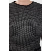 Fashion Style Relaxed Crew Neck Midi Length Plus Size Tweed Plaid Zippered Chic Woven Dress