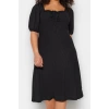 Fashion Style Relaxed Sweetheart Neck Midi Length Plus Size Knitted Dress