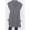 Style Modern Women Midi Low Sleeve Crew Neck Hijab Tied Waist Knitted Sweater