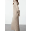 Moda Stil Regular Balıkçı Yaka Maxi Boy Tesettür Uzun Yumuşak Dokulu Triko Elbise