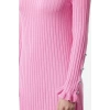 Fashion Style Regular Crew Neck Maxi Length Hijab Skirt Ruffle Ribbed Knitwear Dress