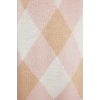 Fashion Style Relaxed Stand Collar Maxi Length Hijab Color Block Diamond Patterned Knit Dress
