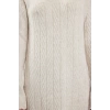 Fashion Style Regular Polo Collar Maxi Length Hijab Fishbone Patterned Knit Dress