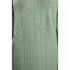 Fashion Style Regular Polo Collar Maxi Length Hijab Fishbone Patterned Knit Dress