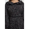 Fashion Style Regular Baby Collar Long Hijab Collar Detailed Woven Dress
