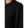 Fashion Style Regular Baby Collar Maxi Length Hijab Button Detailed Woven Dress