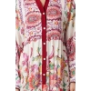 Fashion Style Relaxed Judge Collar Maxi Length Hijab Floral Viscose Woven Dress