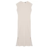Fashion Style Regular Crew Neck Maxi Length Hijab Crepe Woven Undershirt Lining Dress