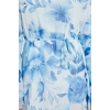 Fashion Style Regular V Neck Maxi Length Hijab Lined Woven Chiffon Floral Patterned Dress