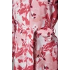 Fashion Style Regular Shirt Collar Maxi Length Hijab Belted Floral Woven Dress