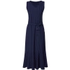 Fashion Style Relaxed V Neck Long Hijab Striped Woven Vest Dress