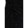 Fashion Style Fitted Halter Neck Midi Length Bodycon Knitted Glitter Sequin Elegant Evening Dress