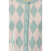 Womens Modern Style Slim Crew Neck Crop Knitwear Cardigan