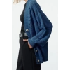 Womens Modern Style Oversize V Neck Regular Knitted Cardigan