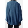 Womens Modern Style Oversize V Neck Regular Knitted Cardigan