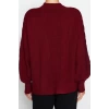 Womens Modern Style Oversize V Neck Regular Knitted Cardigan