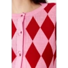 Womens Modern Style Slim Crew Neck Crop Knitwear Cardigan