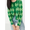 Womens Modern Style Slim Crew Neck Crop Knitwear Cardigan