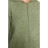 Womens Modern Style Regular Hooded Crop Knitwear Cardigan