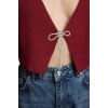 Womens Modern Style Regular V Neck Crop Knitwear Cardigan