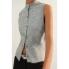 Womens Modern Style Slim Crew Neck Regular Knitwear Cardigan
