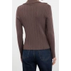 Womens Modern Style Regular Polo Collar Regular Knitwear Cardigan