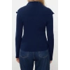 Womens Modern Style Slim Turn-down Collar Regular Knitwear Cardigan