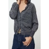 Womens Modern Style Oversize V Neck Regular Knitted Cardigan