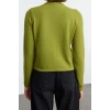 Womens Modern Style Slim Crew Neck Regular Knitwear Cardigan